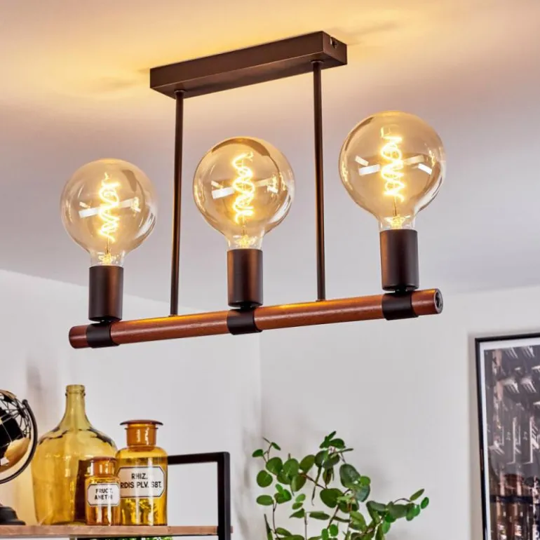 Plafonnier Clayhurst Noir, 3 lumières