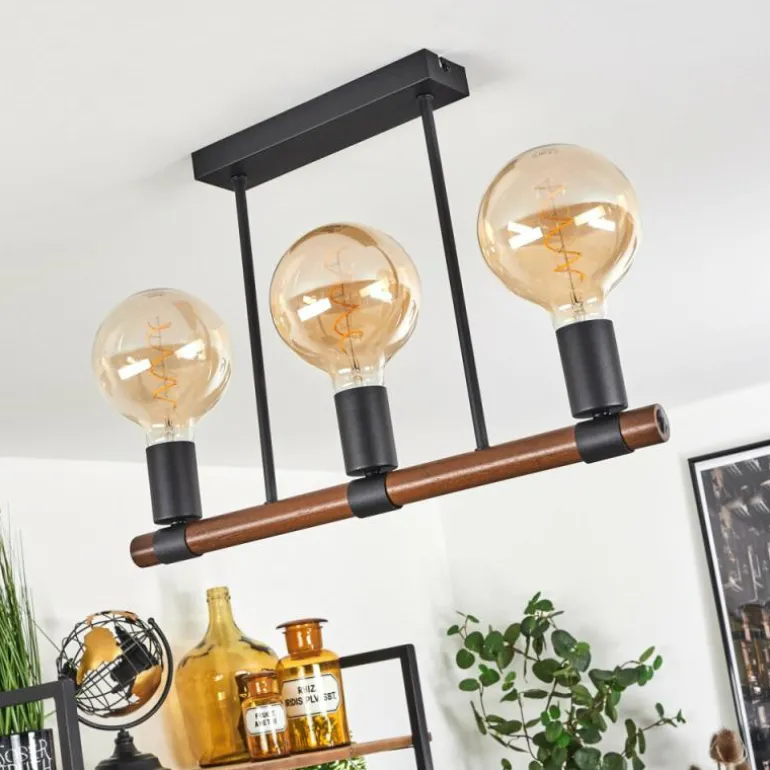 Plafonnier Clayhurst Noir, 3 lumières