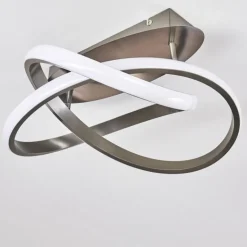 Plafonnier Cochato LED Nickel mat, 1 lumière