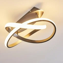 Plafonnier Cochato LED Nickel mat, 1 lumière