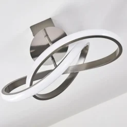 Plafonnier Cochato LED Nickel mat, 1 lumière