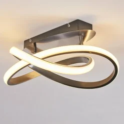 Plafonnier Cochato LED Nickel mat, 1 lumière