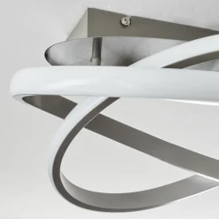 Plafonnier Cochato LED Nickel mat, 1 lumière