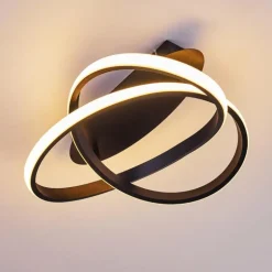 Plafonnier Cochato LED Noir, Blanc, 2 lumières