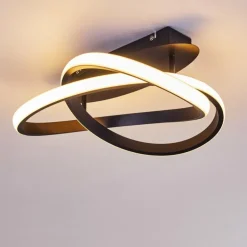 Plafonnier Cochato LED Noir, Blanc, 2 lumières