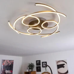 Plafonnier Cojcam LED Nickel mat, 3 lumières