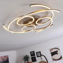 Plafonnier Cojcam LED Nickel mat, 3 lumières