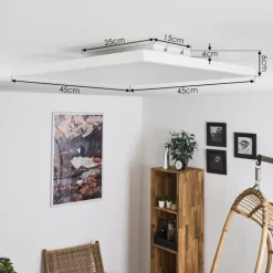 Plafonnier Cor LED Blanc, 1 lumière, Télécommandes