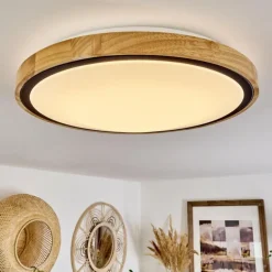 Plafonnier Corinto LED Écru, Noir, 1 lumière