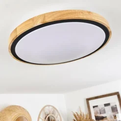 Plafonnier Corinto LED Écru, Noir, 1 lumière