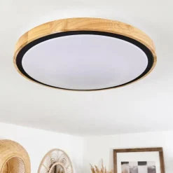 Plafonnier Corinto LED Écru, Noir, 1 lumière