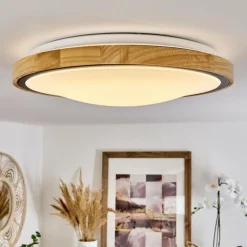 Plafonnier Corinto LED Écru, Noir, 1 lumière