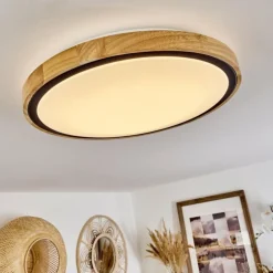 Plafonnier Corinto LED Écru, Noir, 1 lumière