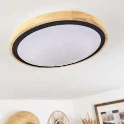 Plafonnier Corinto LED Écru, Noir, 1 lumière