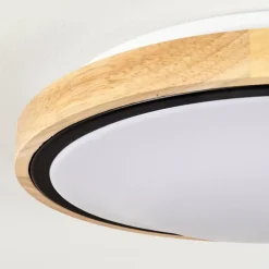 Plafonnier Corinto LED Écru, Noir, 1 lumière