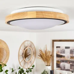 Plafonnier Corinto LED Écru, Noir, 1 lumière