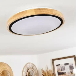 Plafonnier Corinto LED Écru, Noir, 1 lumière