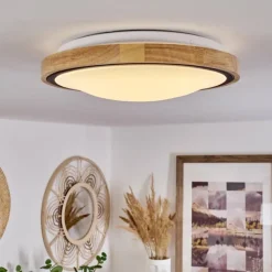 Plafonnier Corinto LED Écru, Noir, 1 lumière