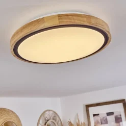 Plafonnier Corinto LED Écru, Noir, 1 lumière