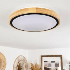 Plafonnier Corinto LED Écru, Noir, 1 lumière