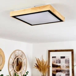 Plafonnier Corinto LED Écru, Noir, 1 lumière