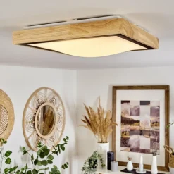 Plafonnier Corinto LED Écru, Noir, 1 lumière