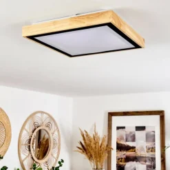 Plafonnier Corinto LED Écru, Noir, 1 lumière