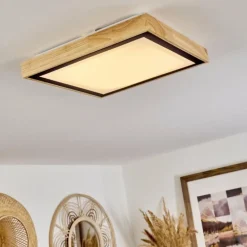 Plafonnier Corinto LED Écru, Noir, 1 lumière