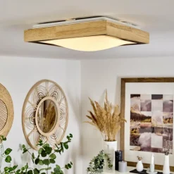 Plafonnier Corinto LED Écru, Noir, 1 lumière