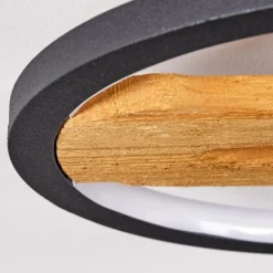 Plafonnier Cornol LED Écru, Noir, 1 lumière