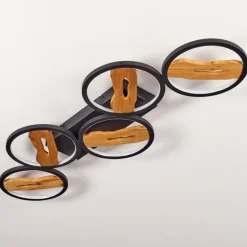 Plafonnier Cornol LED Écru, Noir, 1 lumière