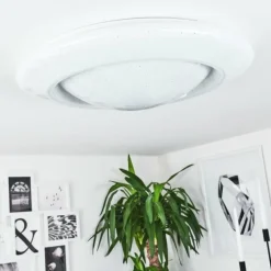 Plafonnier Cresta LED Blanc, 2 lumières, Changeur de couleurs