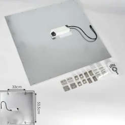 Plafonnier Crum LED Blanc, 1 lumière, Télécommandes