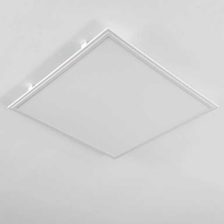 Plafonnier Crum LED Blanc, 1 lumière, Télécommandes