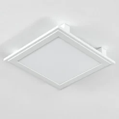 Plafonnier Crum LED Blanc, 1 lumière, Télécommandes