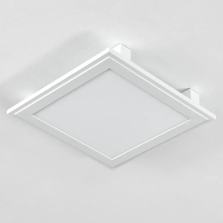 Plafonnier Crum LED Blanc, 1 lumière, Télécommandes