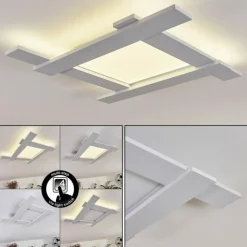 Plafonnier Cuchara LED Blanc, 1 lumière