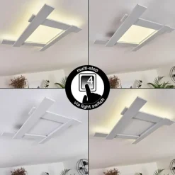 Plafonnier Cuchara LED Blanc, 1 lumière