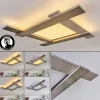 Plafonnier Cuchara LED Nickel mat, 1 lumière