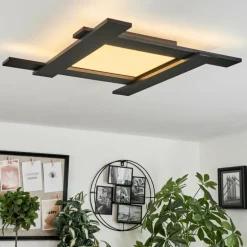 Plafonnier Cuchara LED Noir, 5 lumières