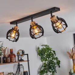 Plafonnier Dandin Noir, 3 lumières