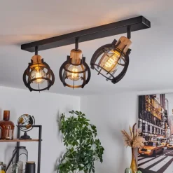 Plafonnier Dandin Noir, 3 lumières