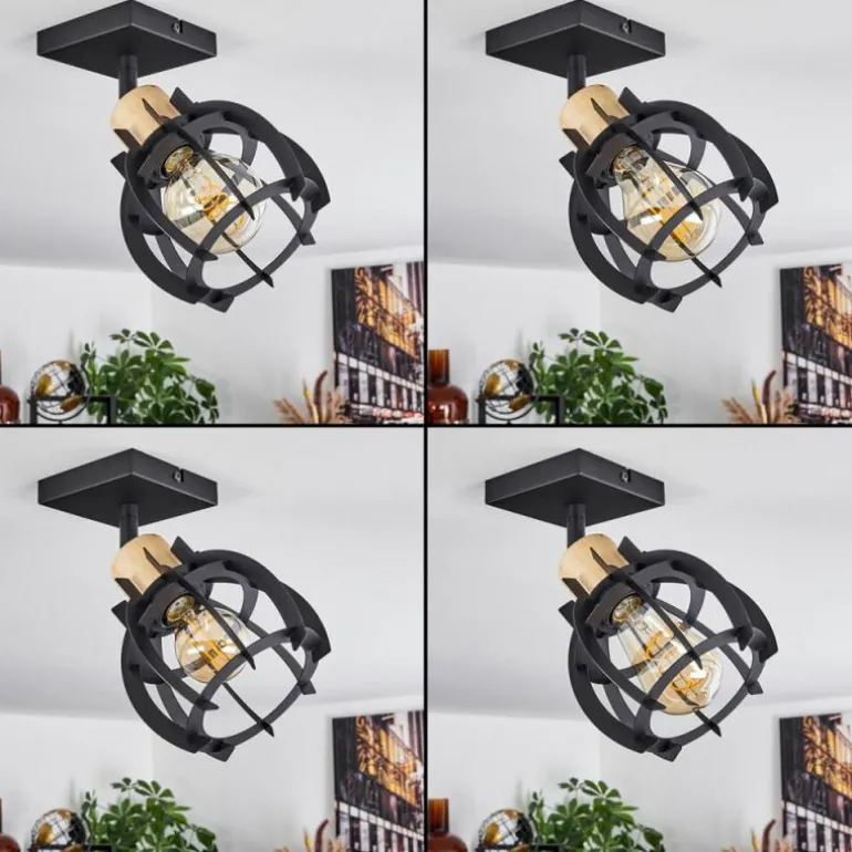 Plafonnier Dandin Noir, 1 lumière