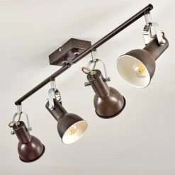 Plafonnier Danikon Brun, 4 lumières