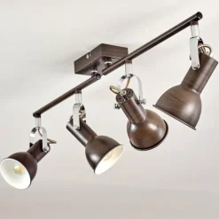 Plafonnier Danikon Brun, 4 lumières