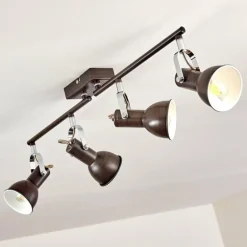 Plafonnier Danikon Brun, 4 lumières