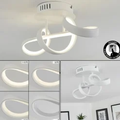 Plafonnier Dauntey LED Blanc, 1 lumière