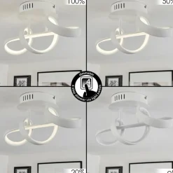 Plafonnier Dauntey LED Blanc, 1 lumière