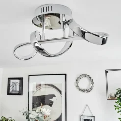 Plafonnier Dauntey LED Chrome, 1 lumière