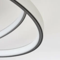 Plafonnier Demaine LED Gris, 1 lumière